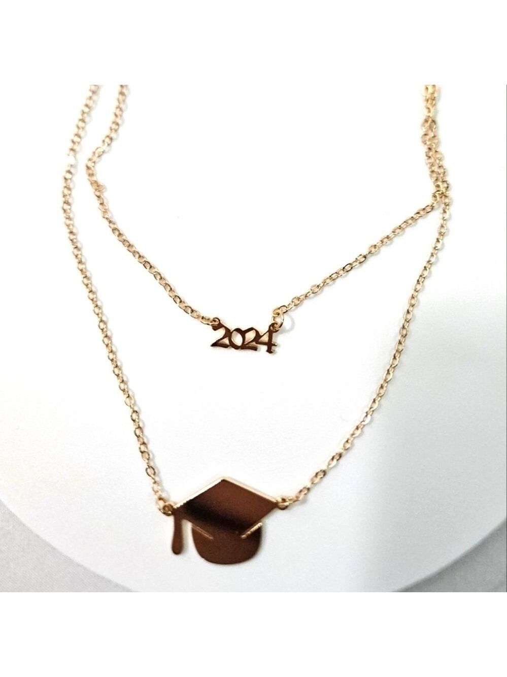 Graduation 2024 Necklace Stickers Organza Bag Bundle - Picture 3 of 17